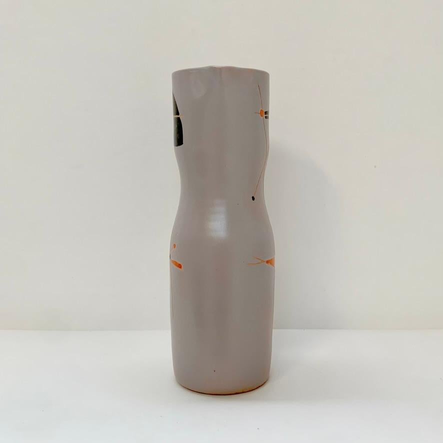 Robert Auguste Keramikkrug, ca. 1956, Frankreich. (Emailliert) im Angebot