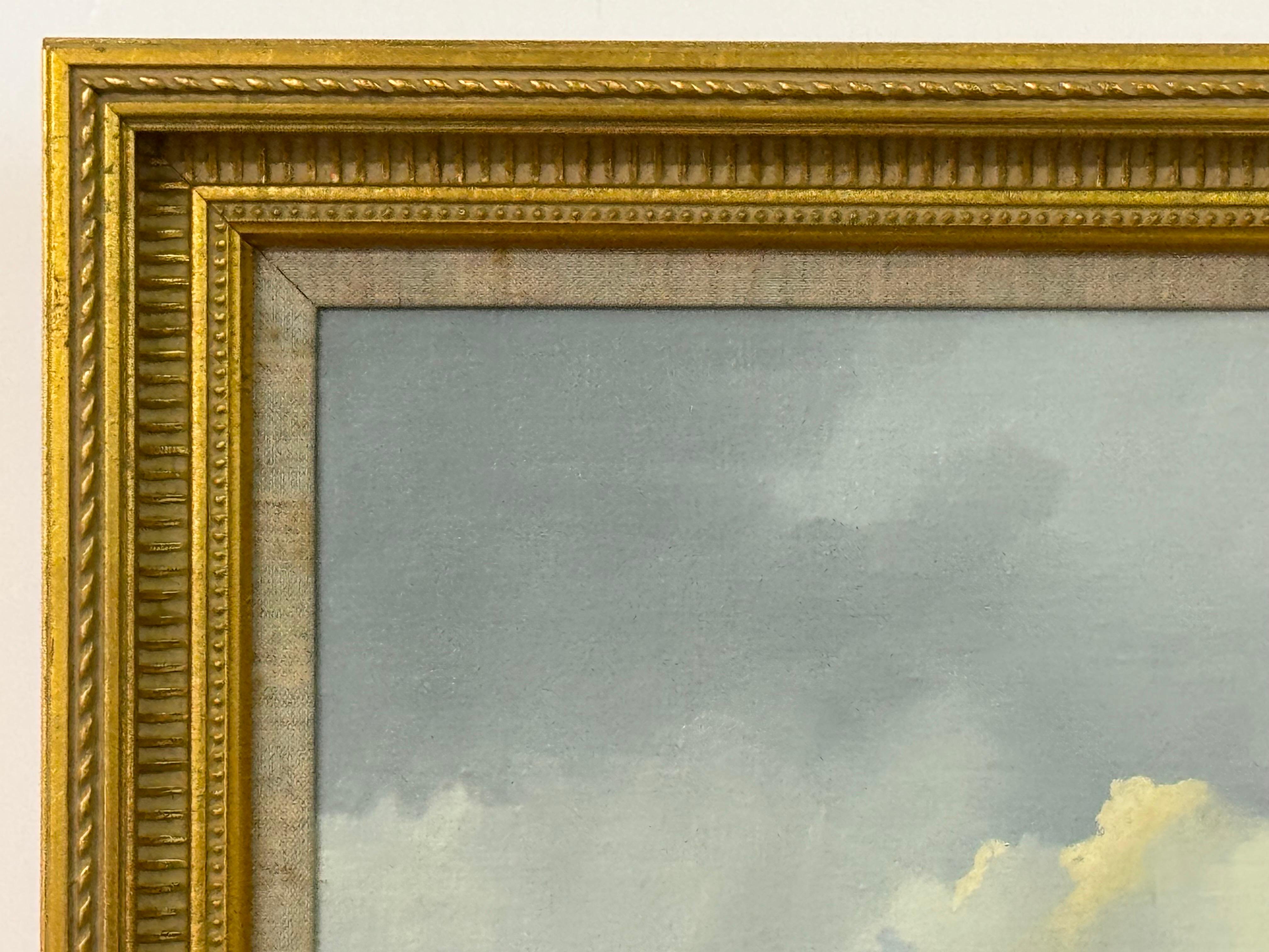 Pintura de cabañas de montaña junto a un río en Irlanda por un artista irlandés del siglo XX en venta 1