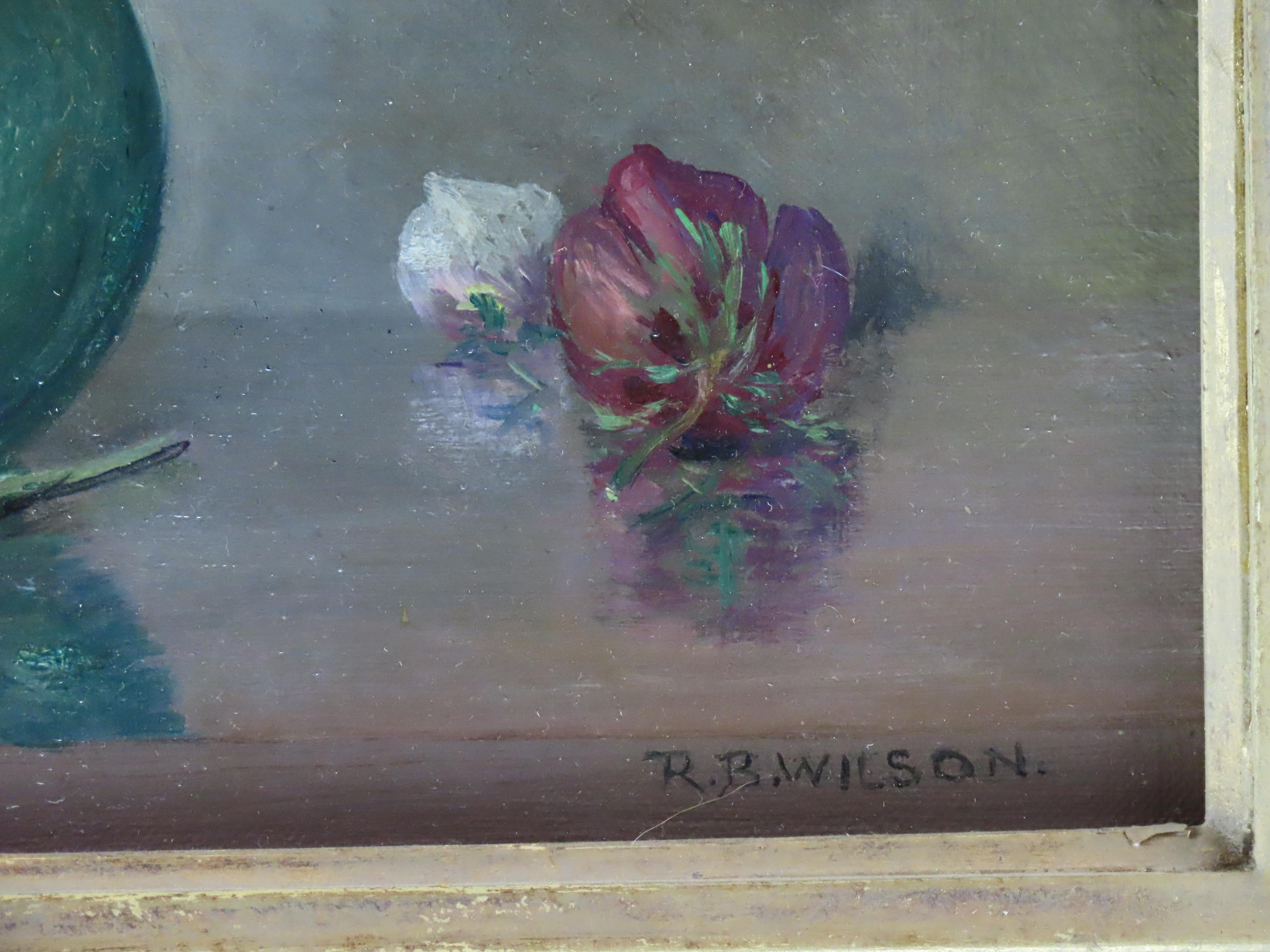 Original Öl auf Leinwand, ROBERT B. WILSON, „Anemones“, Ölgemälde im Angebot 5