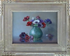 Huile sur toile d'origine, ROBERT B. WILSON, "Anemones"