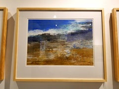 Cape Elizabeth, Abstract Landscape Oil Pastel