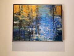 Evening Light, Abstract landscape Oil Painting