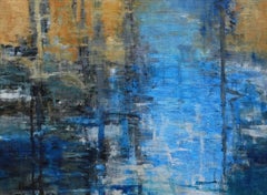 Evening Light, Abstract landscape Oil Painting
