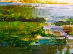 Marshes, Abstract Landscape Acrylic Painting