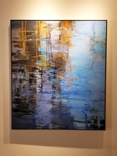 Open Water, Abstract Seascape Acrylic Painting