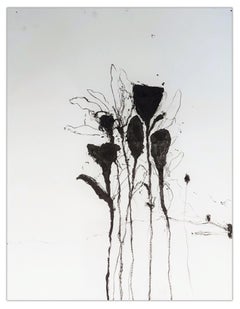 In the weeds ink bloom #5 (Abstract painting)