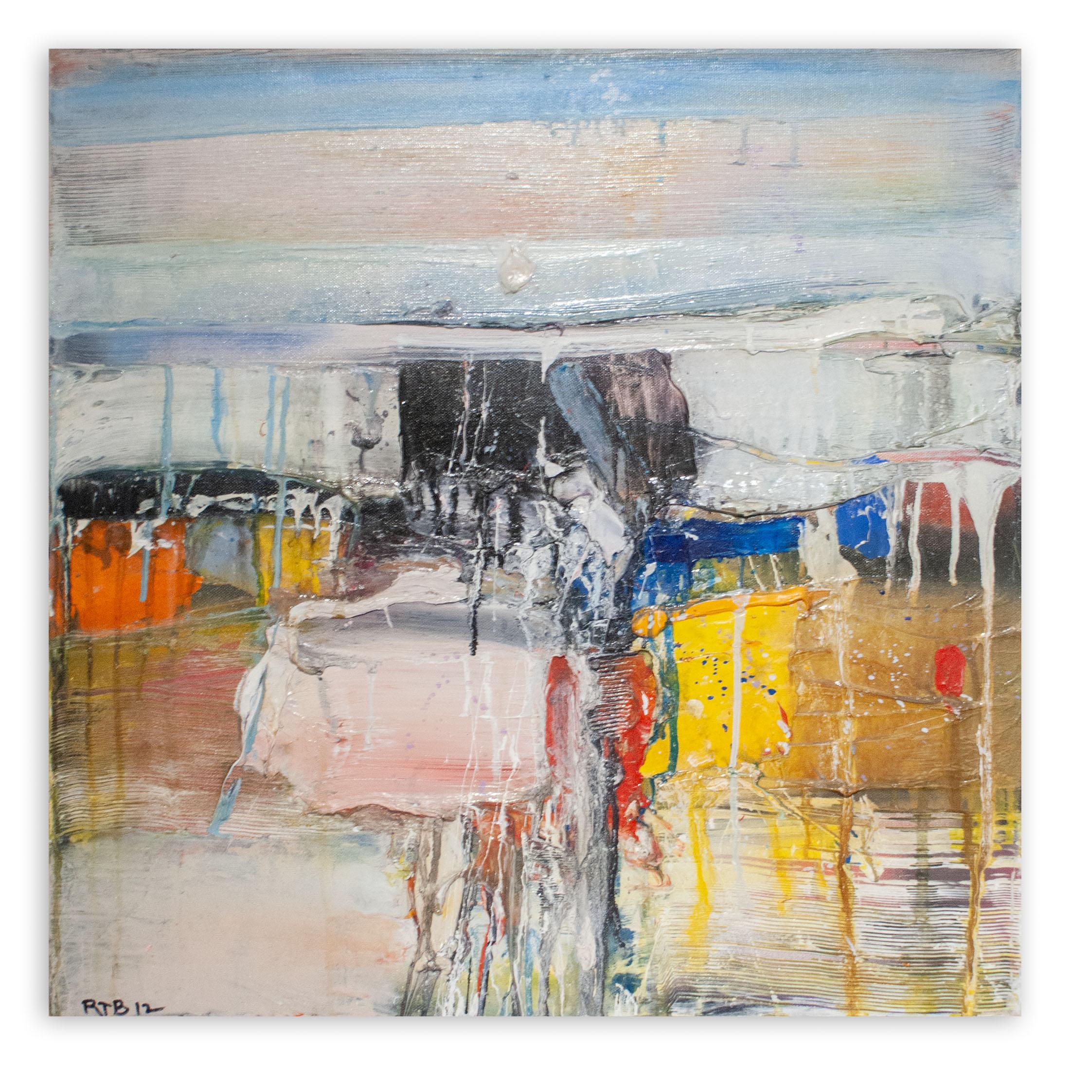 Abstract Painting di Robert Baribeau - Milbrook in rosa 2 (pittura astratta)
