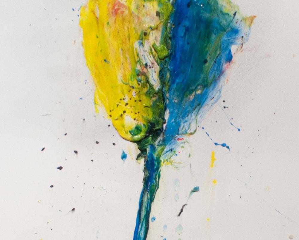 Stelo #229 (pittura astratta) - Painting Astratto di Robert Baribeau
