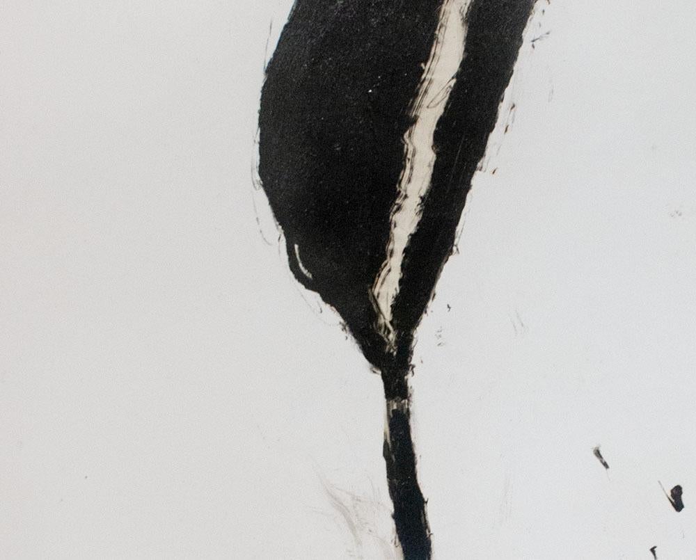 Stem in Black #1 (pittura astratta) - Painting Astratto di Robert Baribeau