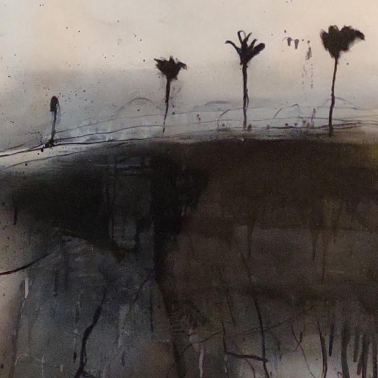 Le Palme #9 (Pittura astratta) - Painting Astratto di Robert Baribeau