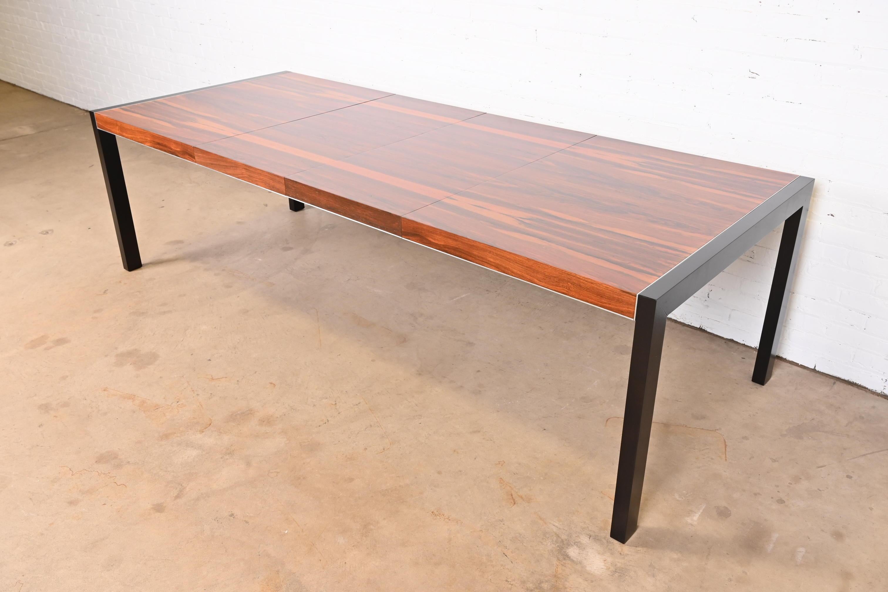Mid-Century Modern Robert Baron for Glenn of California Rosewood Parsons Dining Table, Refinished For Sale