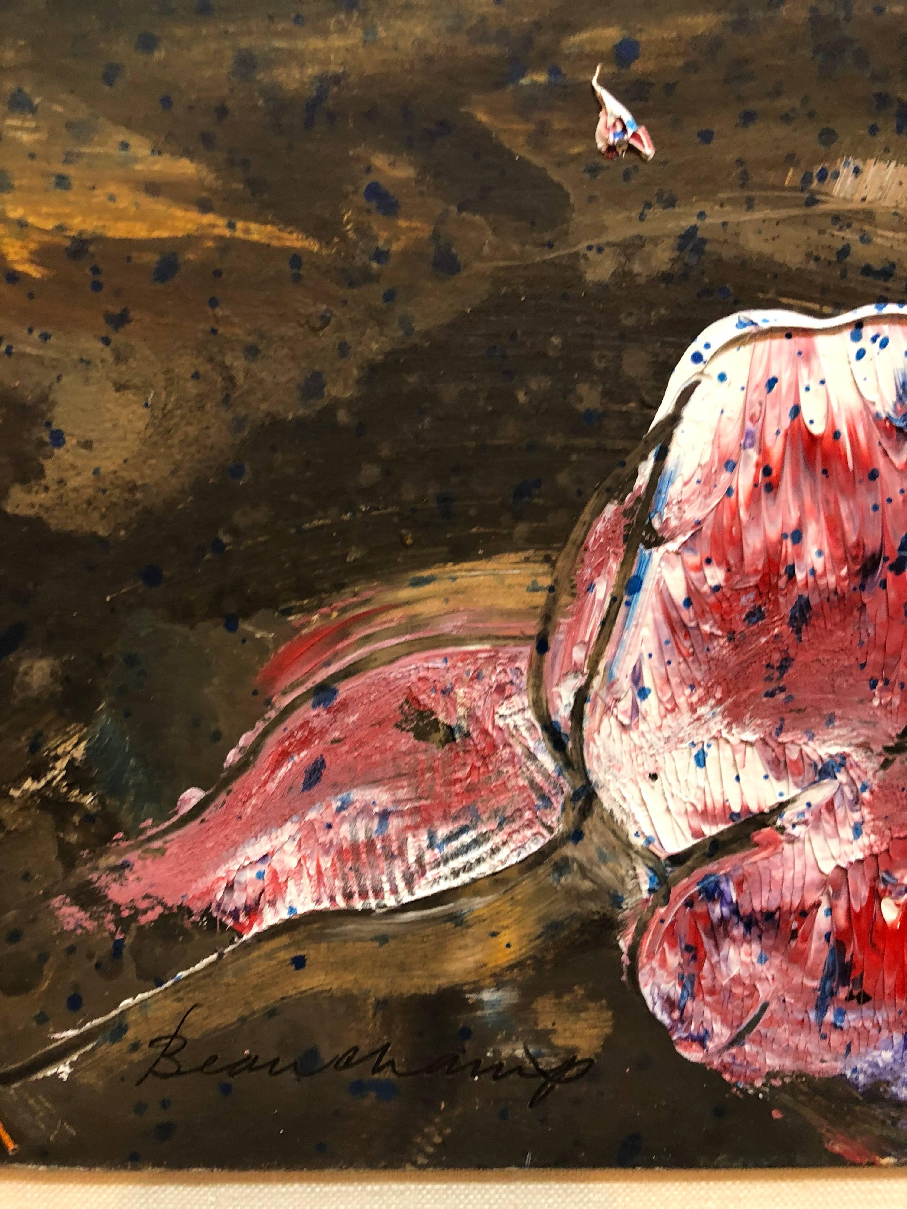 Robert Beauchamp (1923 – March 1995) was an American figurative painter and arts educator. Beauchamp's paintings and drawings are known for depicting dramatic creatures and figures with expressionistic colors. His work was described in the New York