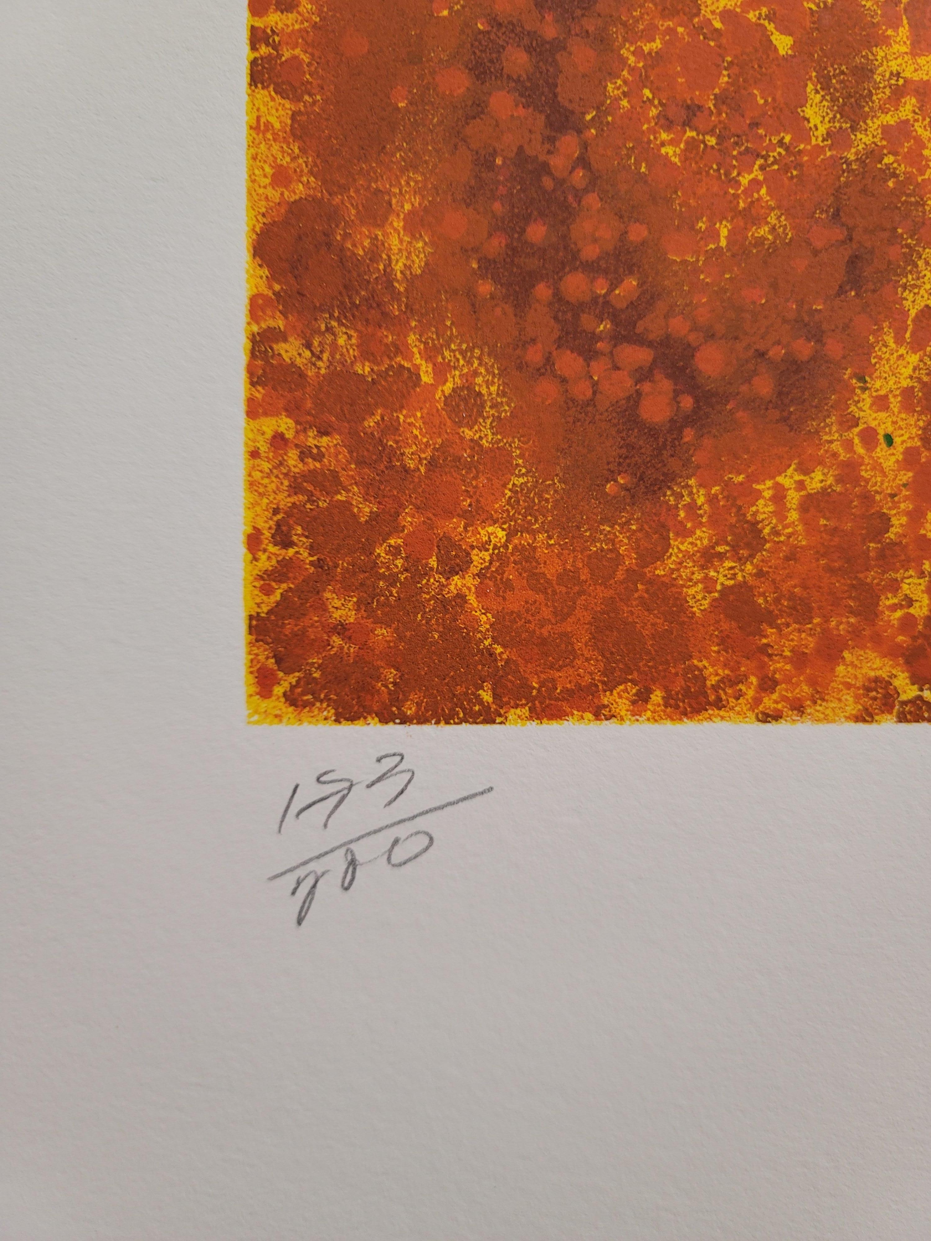Blaze - Abstract Print by Robert Beauchamp