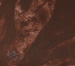 Blue Nude, Surrealist Lithograph by Robert Beauchamp