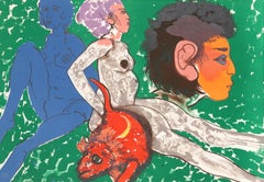 Rata Roja, litografía surrealista de Robert Beauchamp
