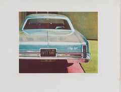 68 Oldsmobile Ikone aus der Mitte des Jahrhunderts Moderne Fotorealistische Lithografie Fotorealist