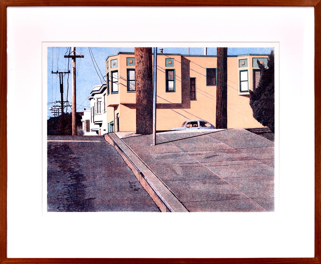 Mississippi Street Intersection - Print by Robert Bechtle