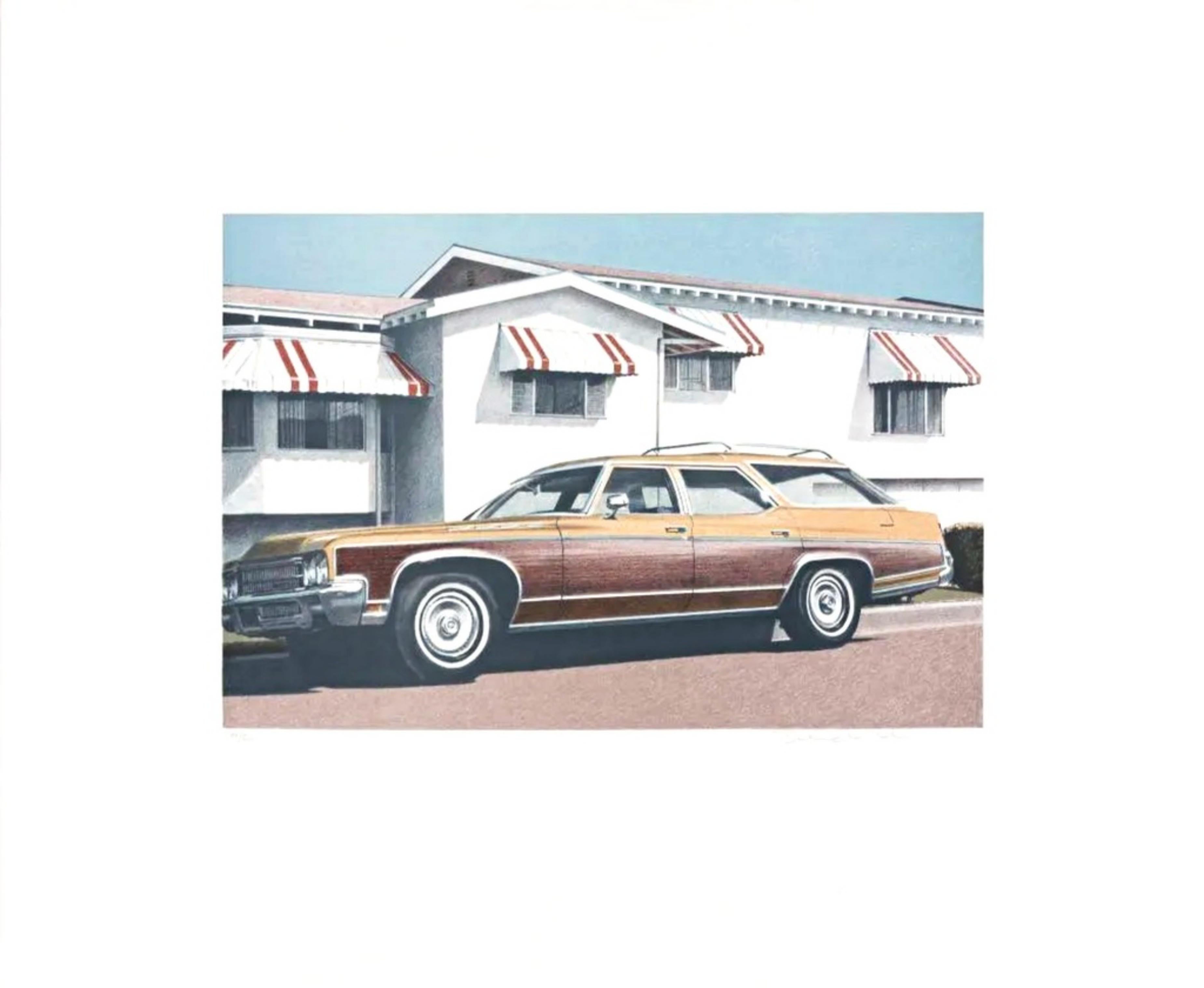 Robert Bechtle Figurative Print - Station Wagon