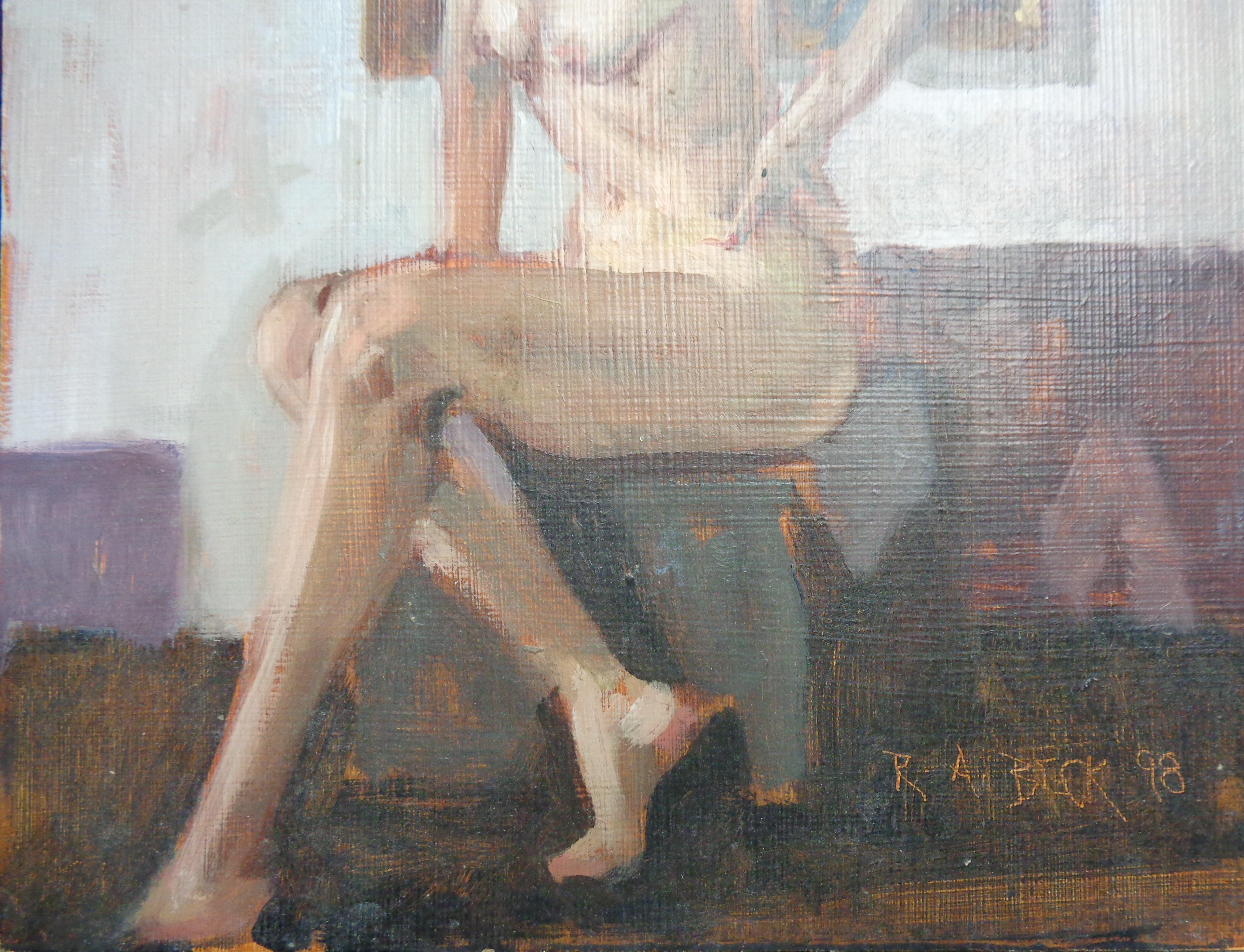   Peinture contemporaine traditionnelle d'une figure féminine par Robert Beck NJ en vente 3