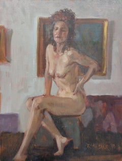 Contemporary Traditional Female Figure Painting by Robert Beck Lambertville NJ