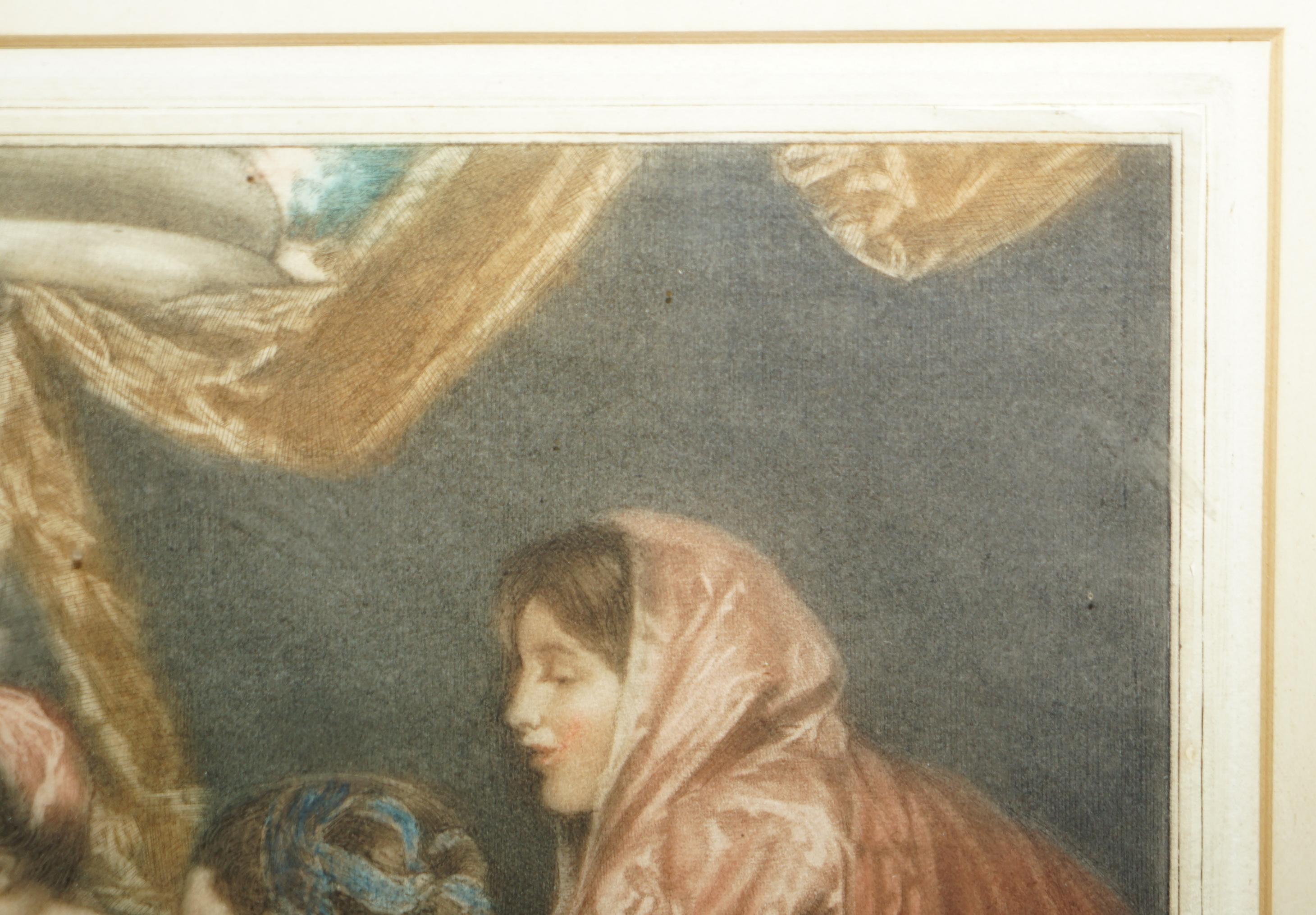 Robert Bell Fred Millar Acuarela Cupido y mi Campaspe Jugaron a las cartas siglo XX en venta