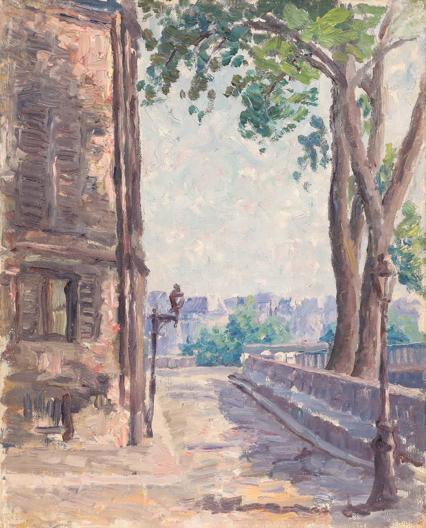 Robert Benard (1908-1996) - 1933 Oil, Quai de Bourbon For Sale 1