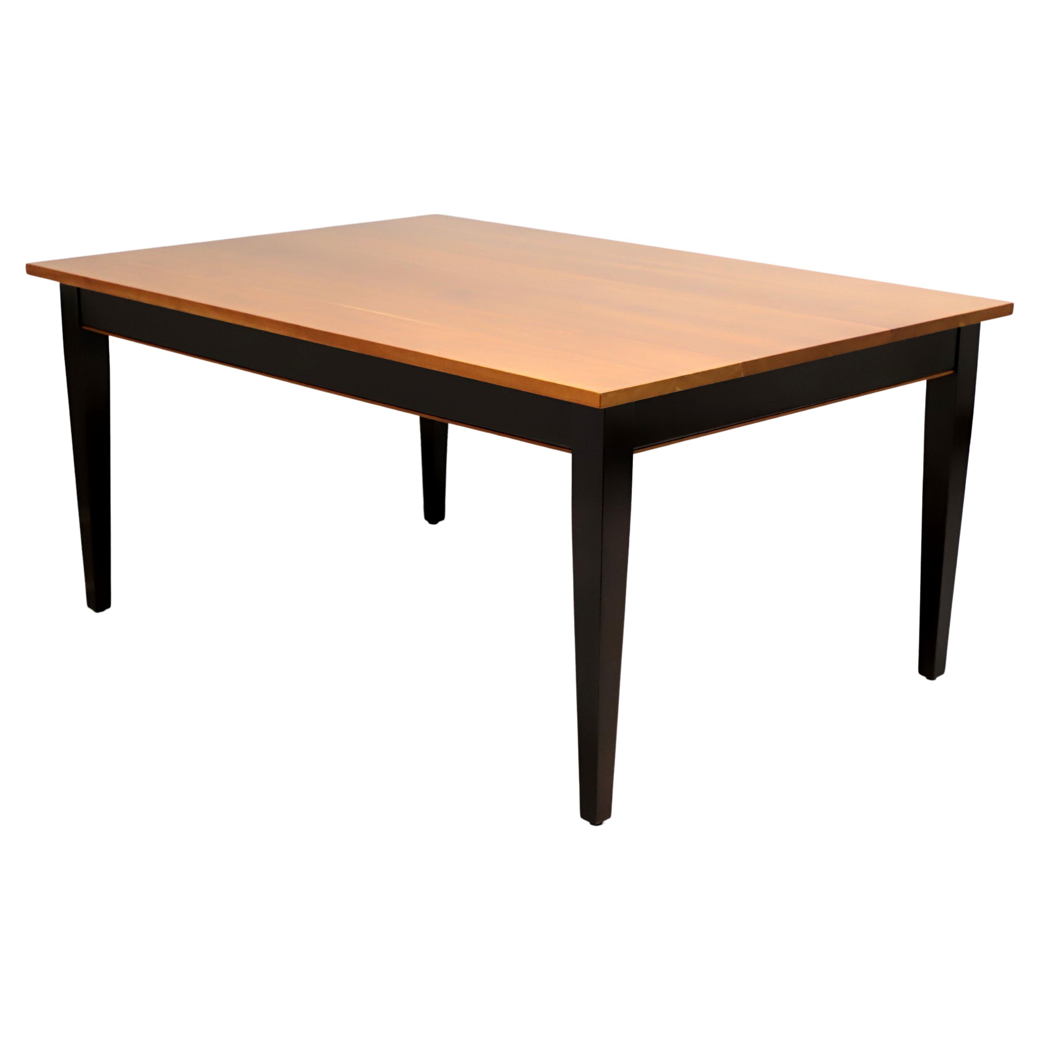 ROBERT BERGELIN Custom Solid Cherry Mission Dining Table with Ebony Base For Sale