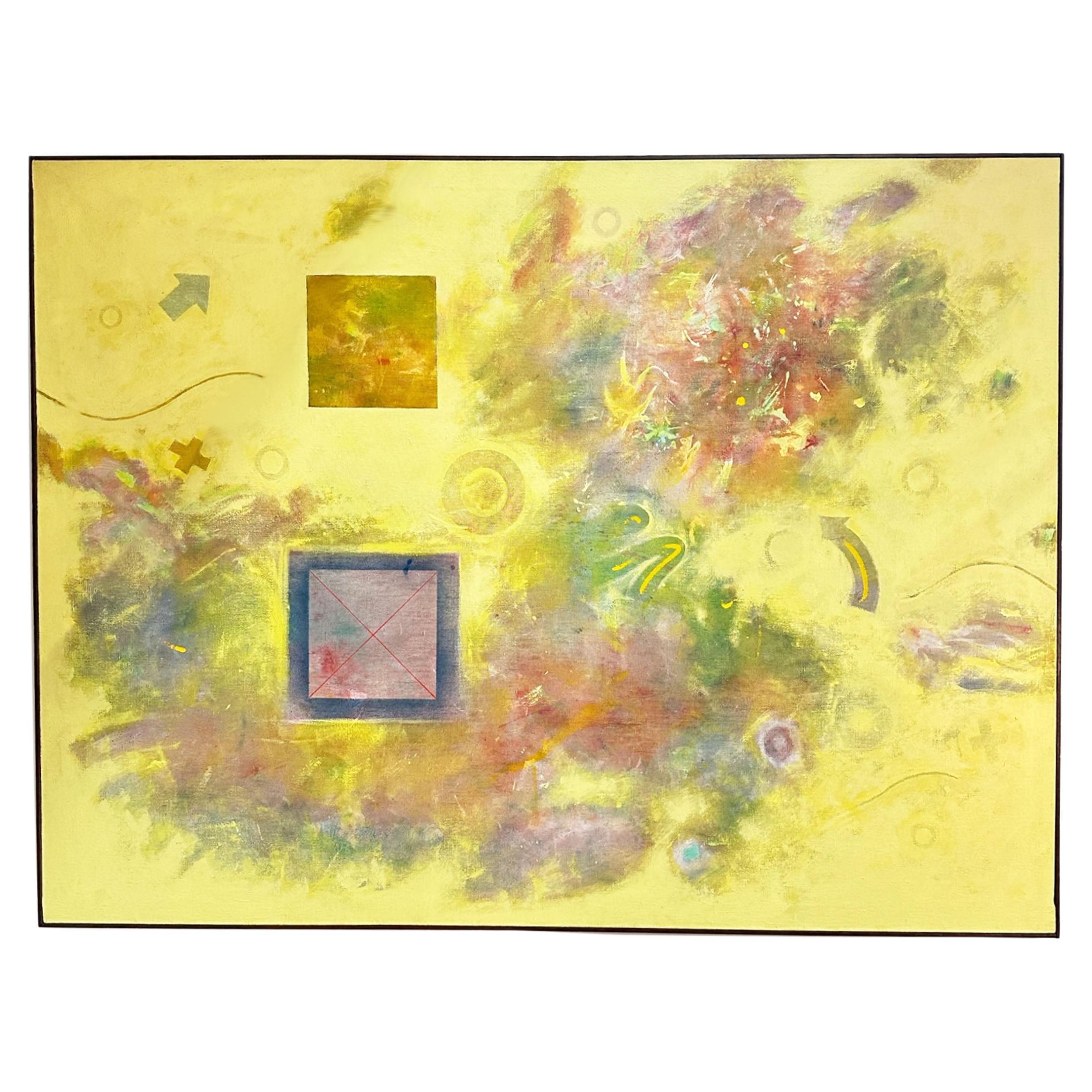 Robert Berkshire Signed 1974 “Homage to Turner II” Oil on Canvas Painting For Sale