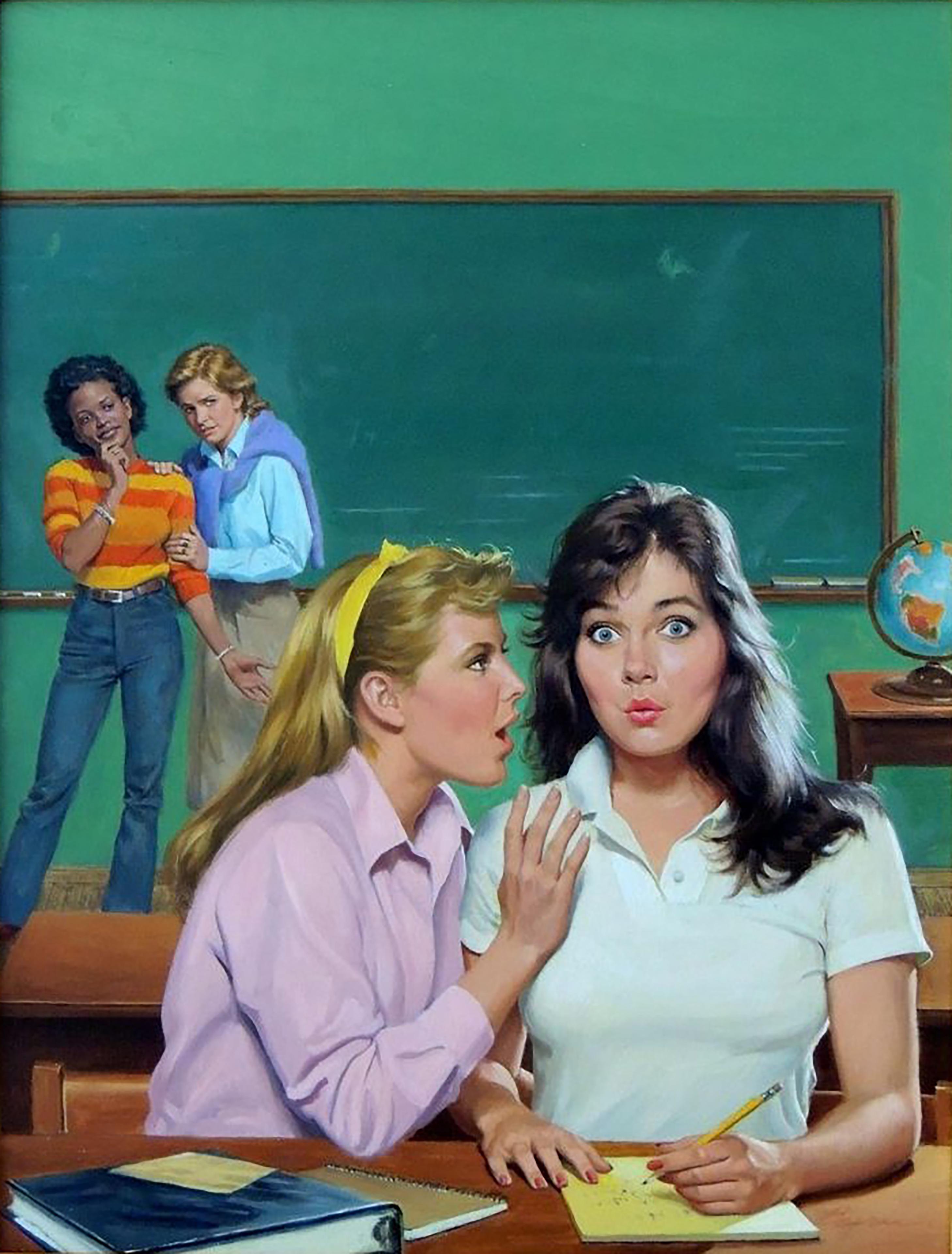 Boy Trouble, Girls of Canby Hall Book Cover - Painting by Robert Berran