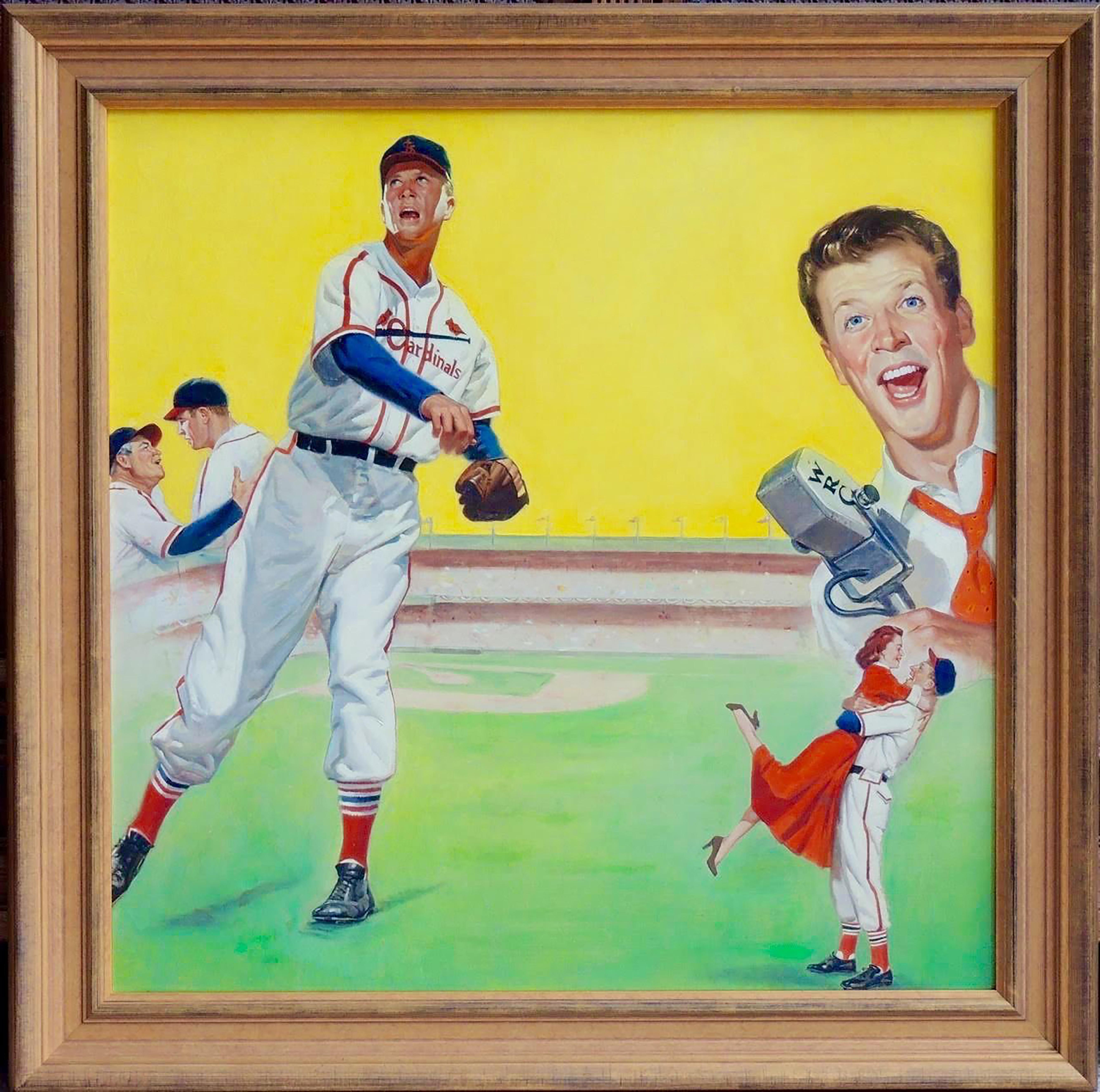 Dizzy Dean, The Pride of St Louis - Painting by Robert Berran