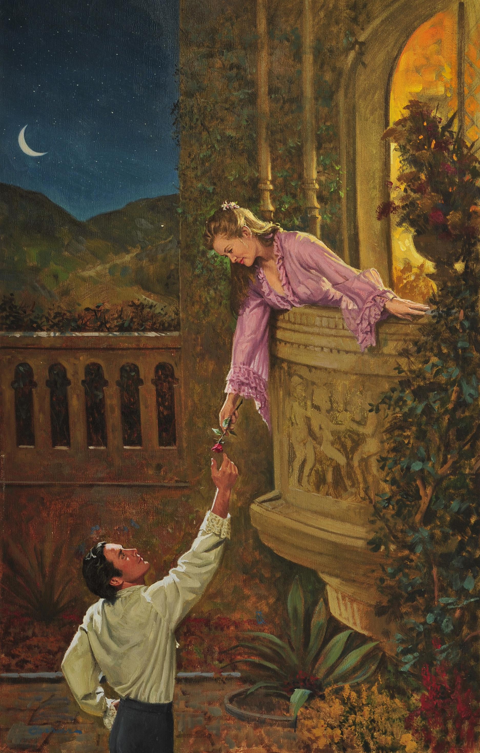 Figurative Painting di Robert Berran - "Lady Scounder"