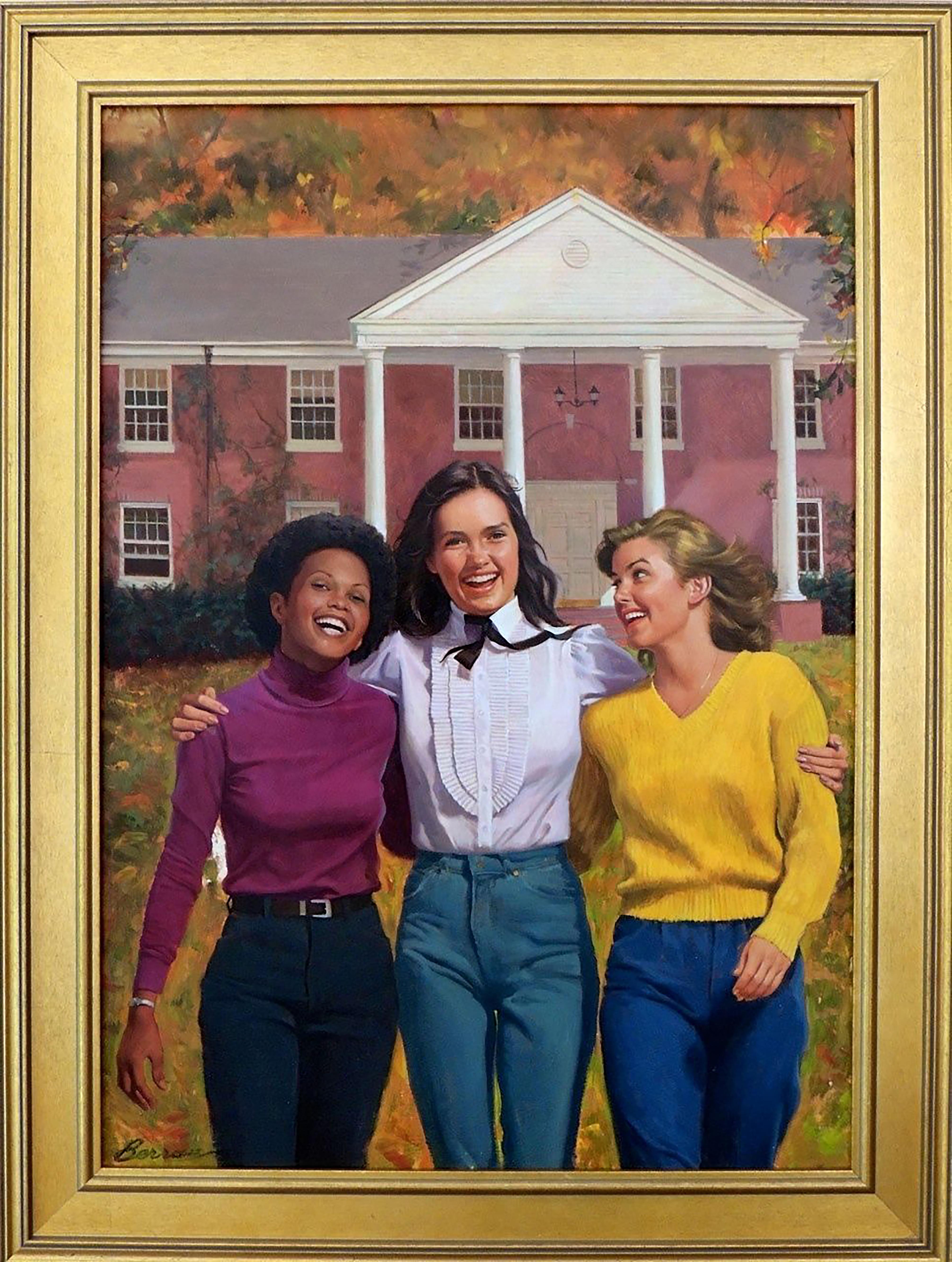 Couverts du livre Roommates, Girls of Canby - Painting de Robert Berran