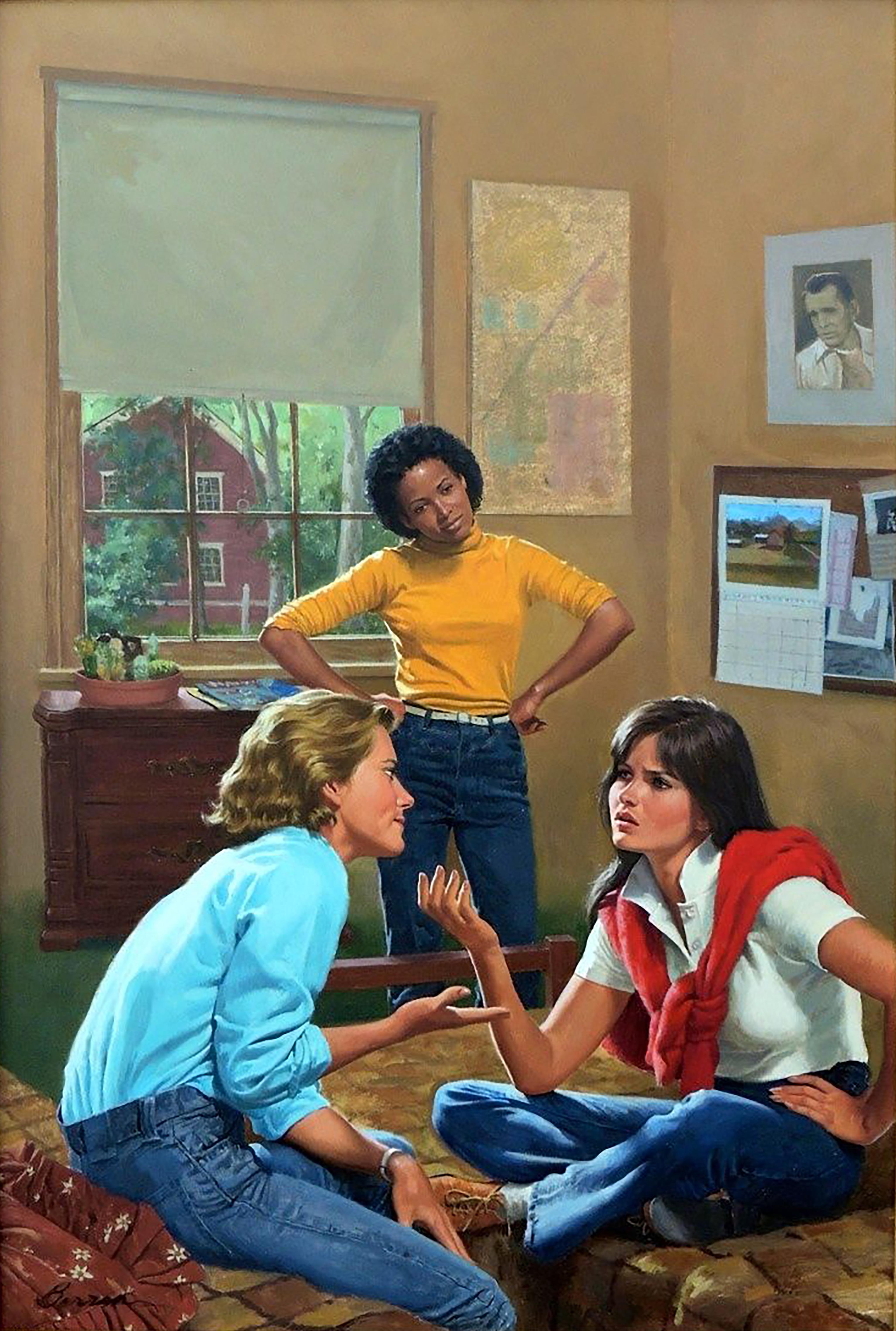 Robert Berran Figurative Painting - You're No Friend of Mine, Girls of Canby Hall Book Cover