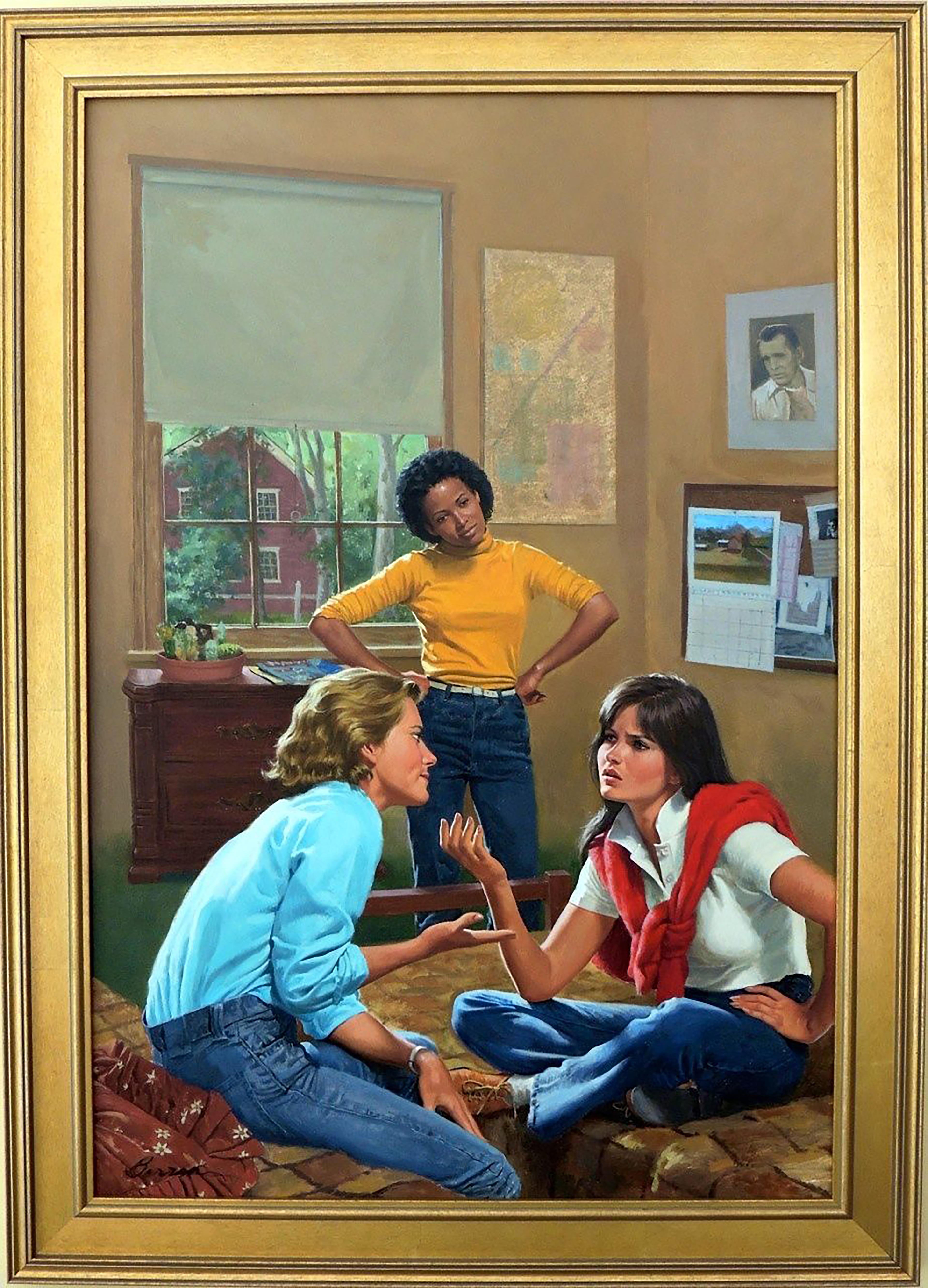 You're No Friend of Mine, Girls of Canby Hall Book Cover - Painting by Robert Berran