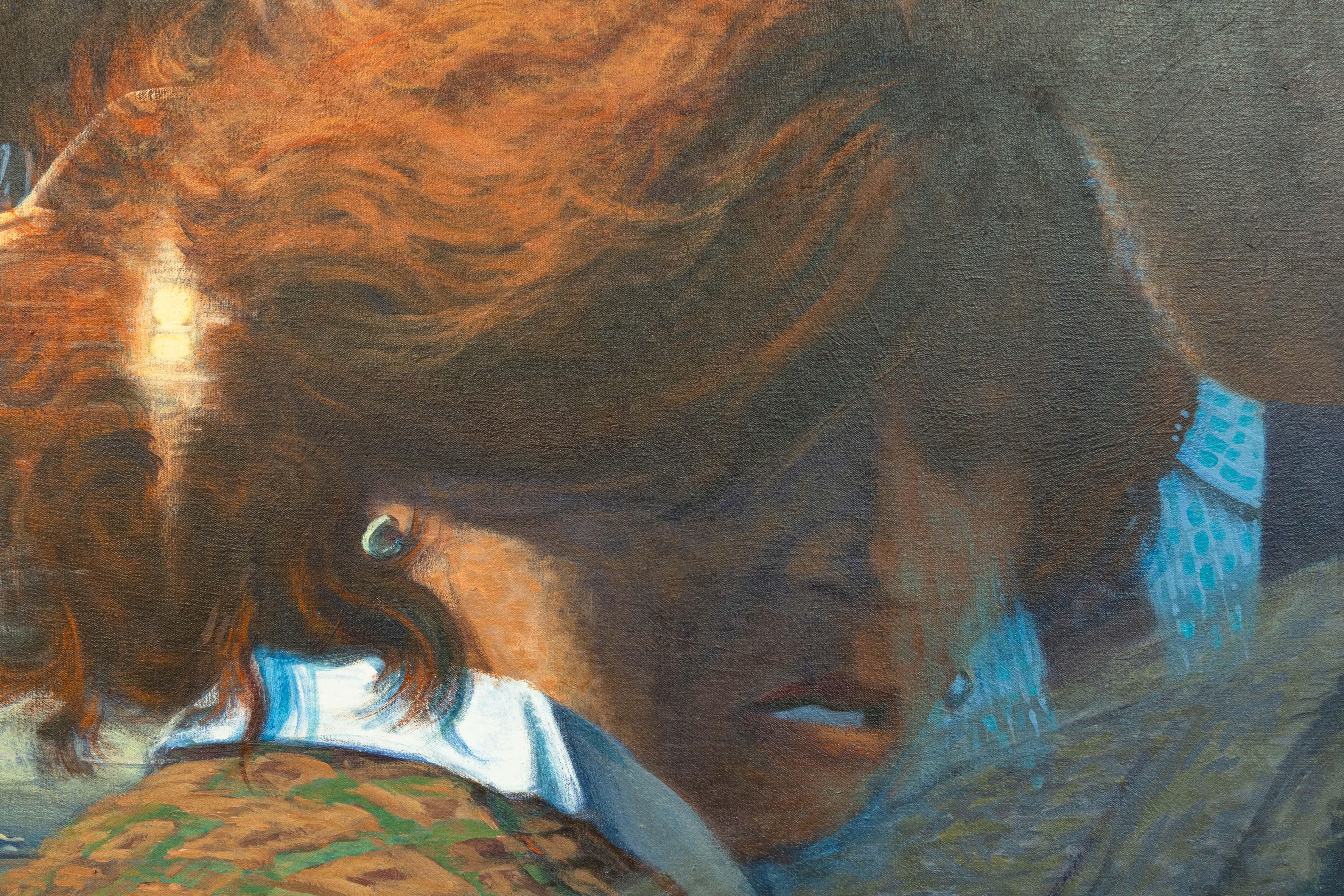 Robert Birmelin Signaling - The Displacement, signiertes Acrylgemälde 1985-86 (Ende des 20. Jahrhunderts) im Angebot