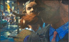 Robert A. Birmelin Signal - Il dislocamento Pittura acrilica firmata 1985-86