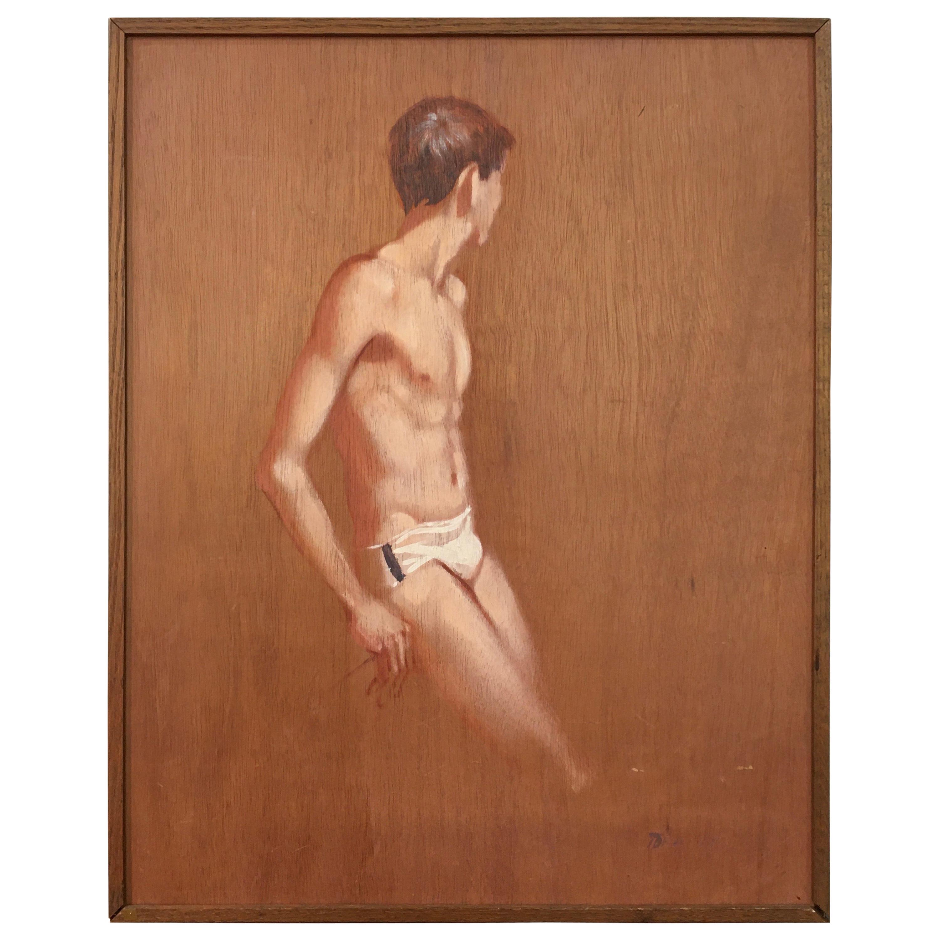 Robert Bliss Figurative Painting of Young Male
