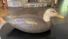 Robert Bob Kerr Signed Smith Falls Ontario Hand Carved Wood Duck Decoy