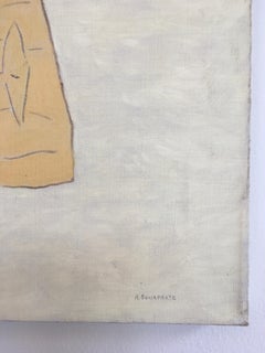 Edificio y colmenas", de Robert Bonaparte, Óleo sobre lino