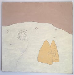 'Building and Beehives', By Robert Bonaparte, Oil on Linen