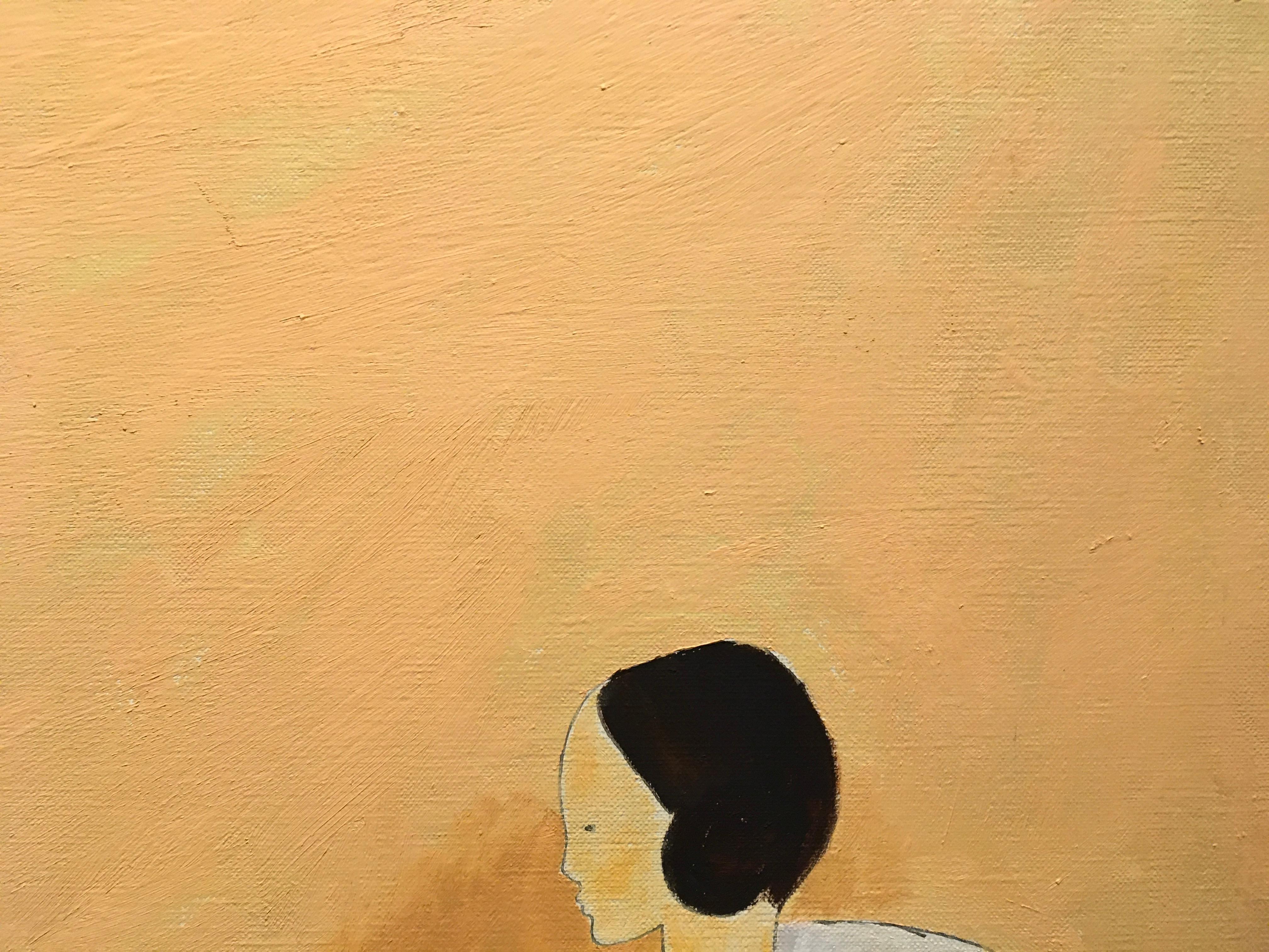 'Conversazione a cena', Olio su tela, di Robert Bonaparte in vendita 9