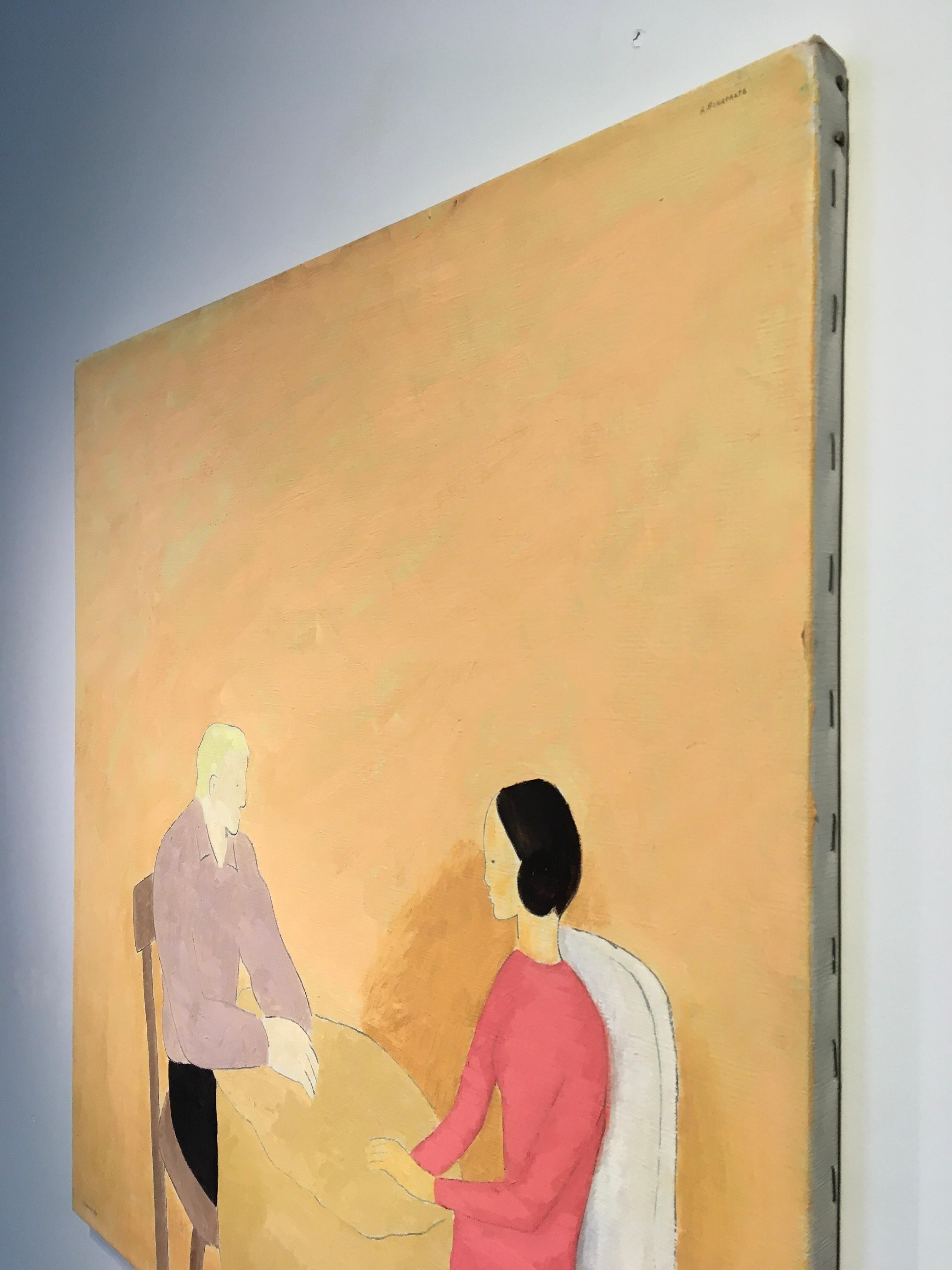 Questo quadro a olio su lino di 25