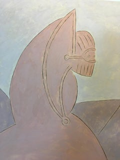 'Figure with Pyramids' By Robert Bonaparte, Oil on Linen Painting