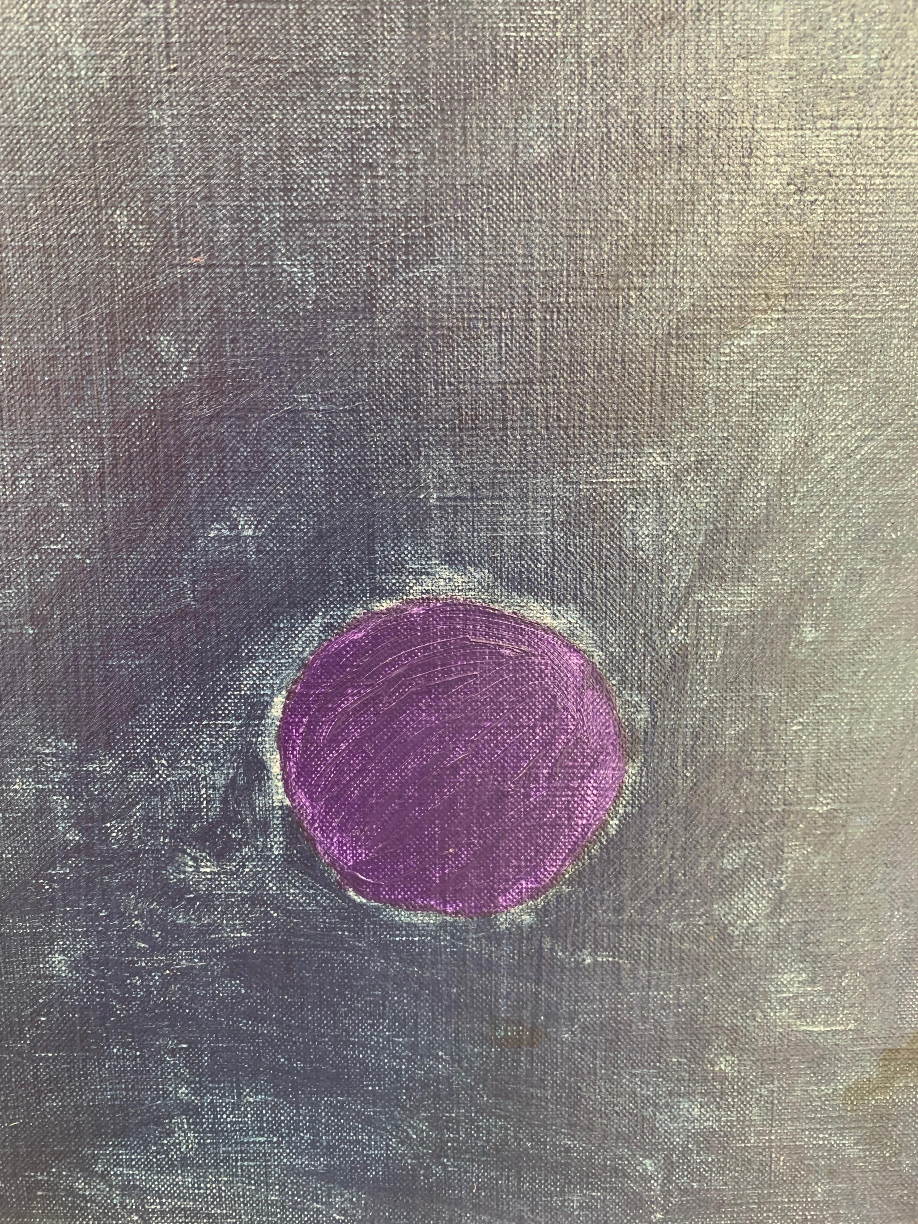 « Still Life At Night »  Huile sur lin, par Robert Bonaparte - Noir Abstract Painting par Robert Bonaparte 