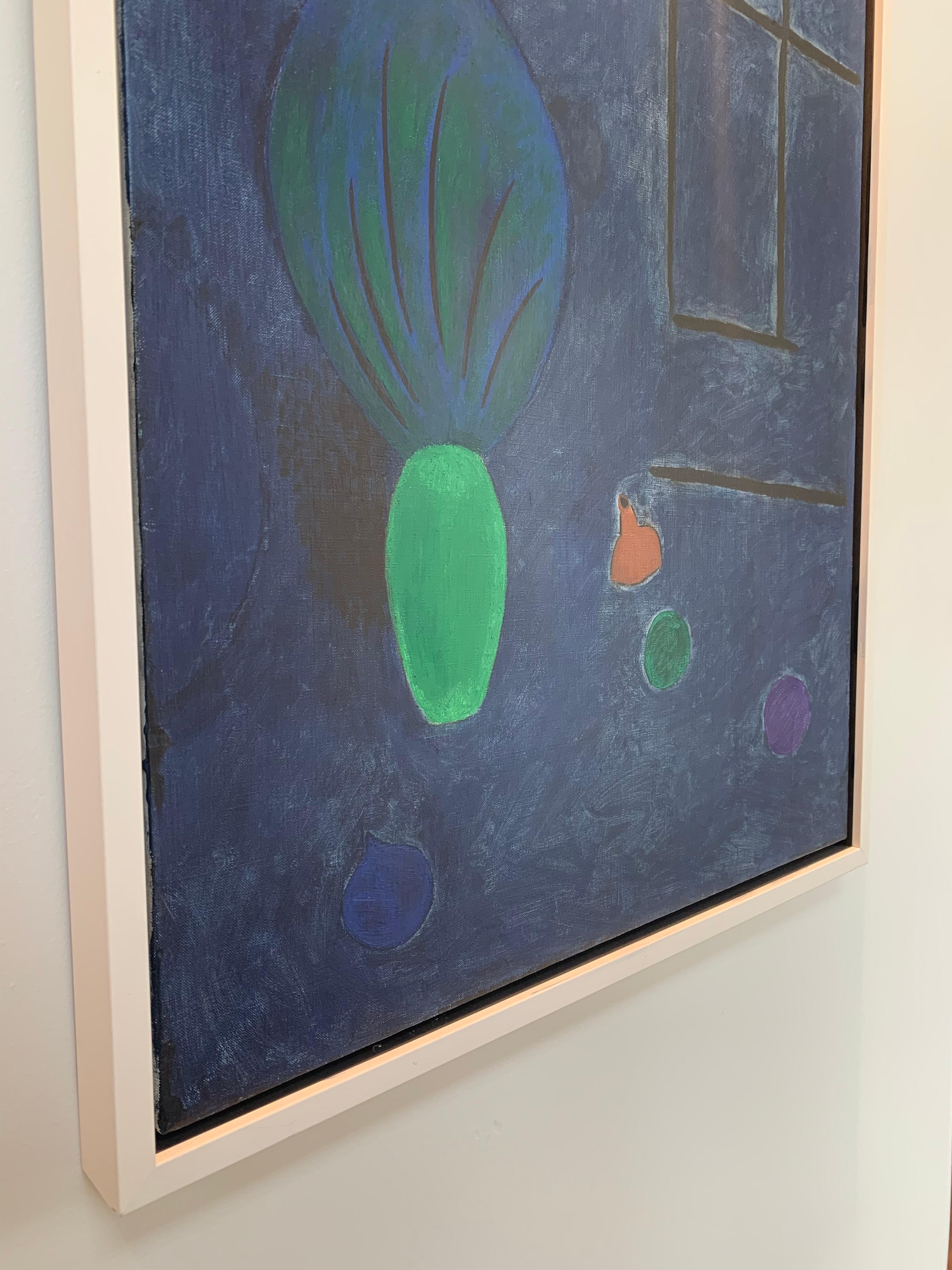 « Still Life At Night »  Huile sur lin, par Robert Bonaparte en vente 1