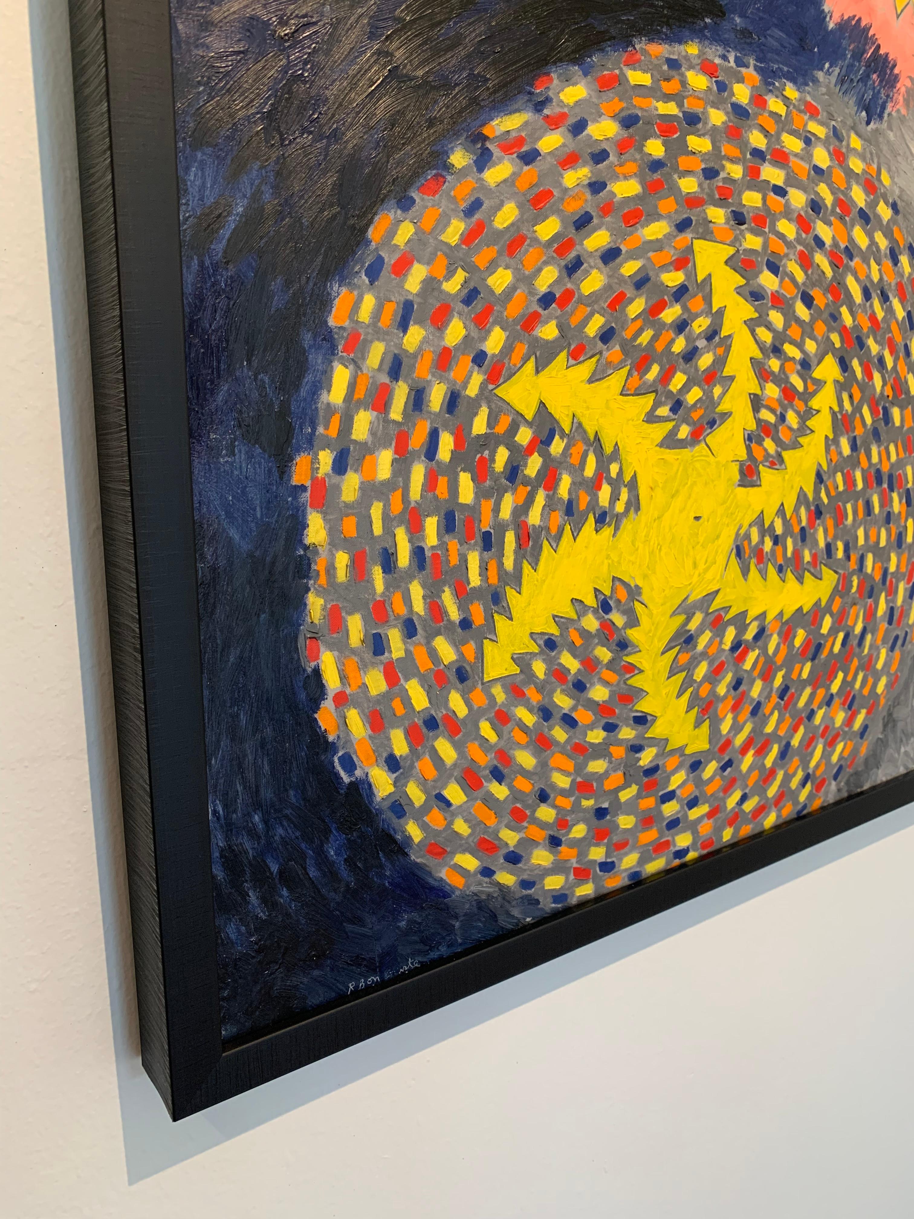 Questo olio su lino di 52