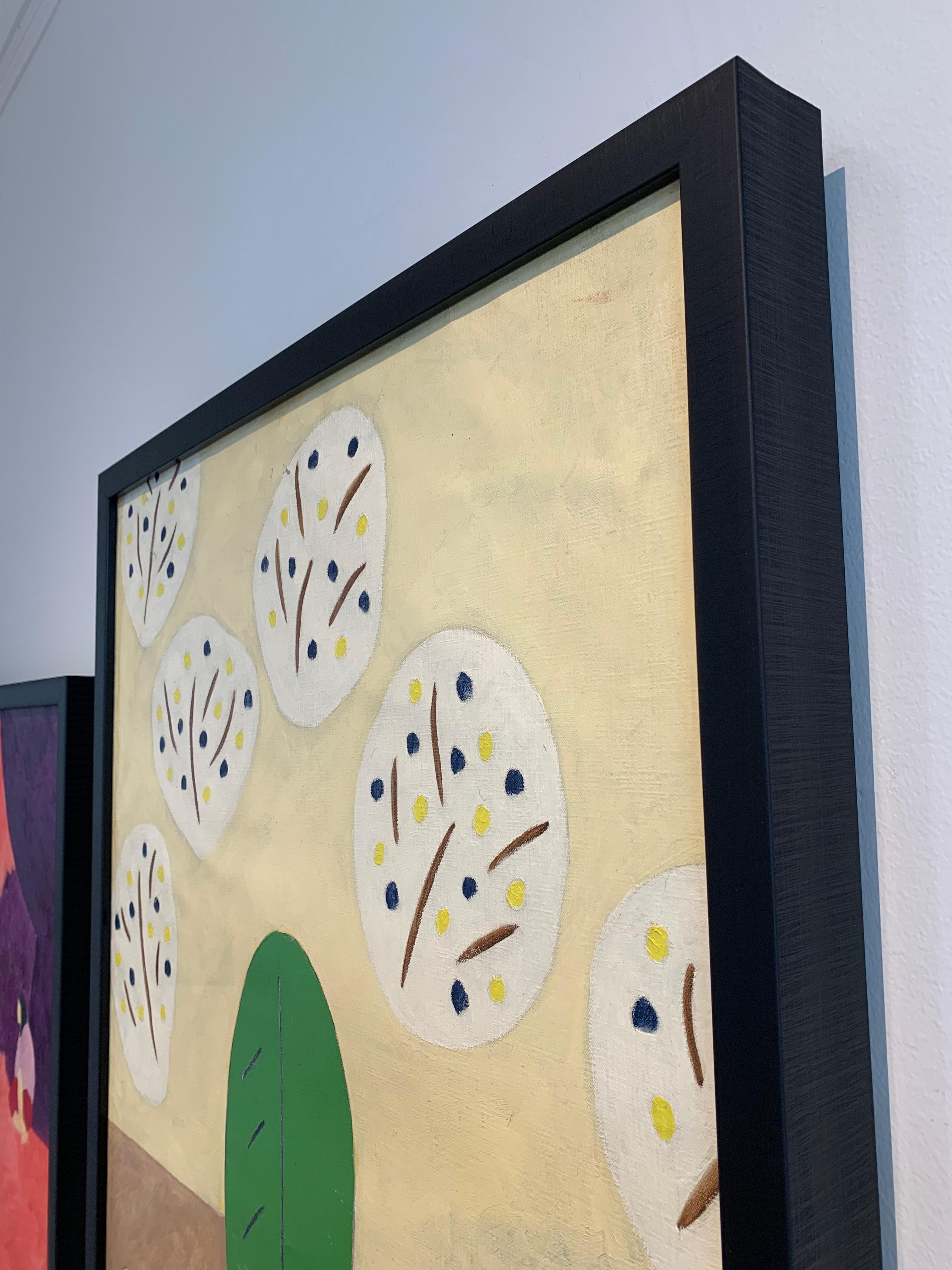 'Il vento soffia', Olio su lino, di Robert Bonaparte - Abstract Painting Marrone di Robert Bonaparte 