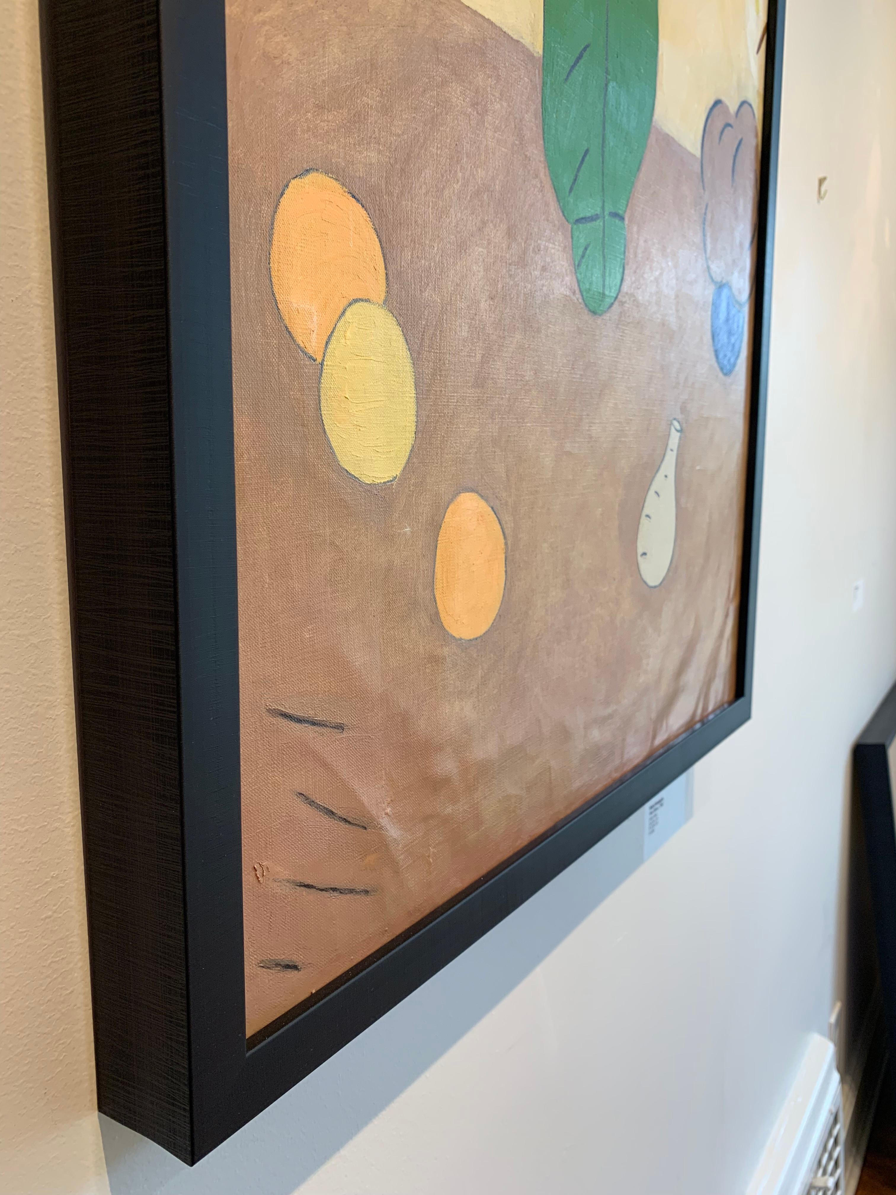 Questo olio su lino di 37