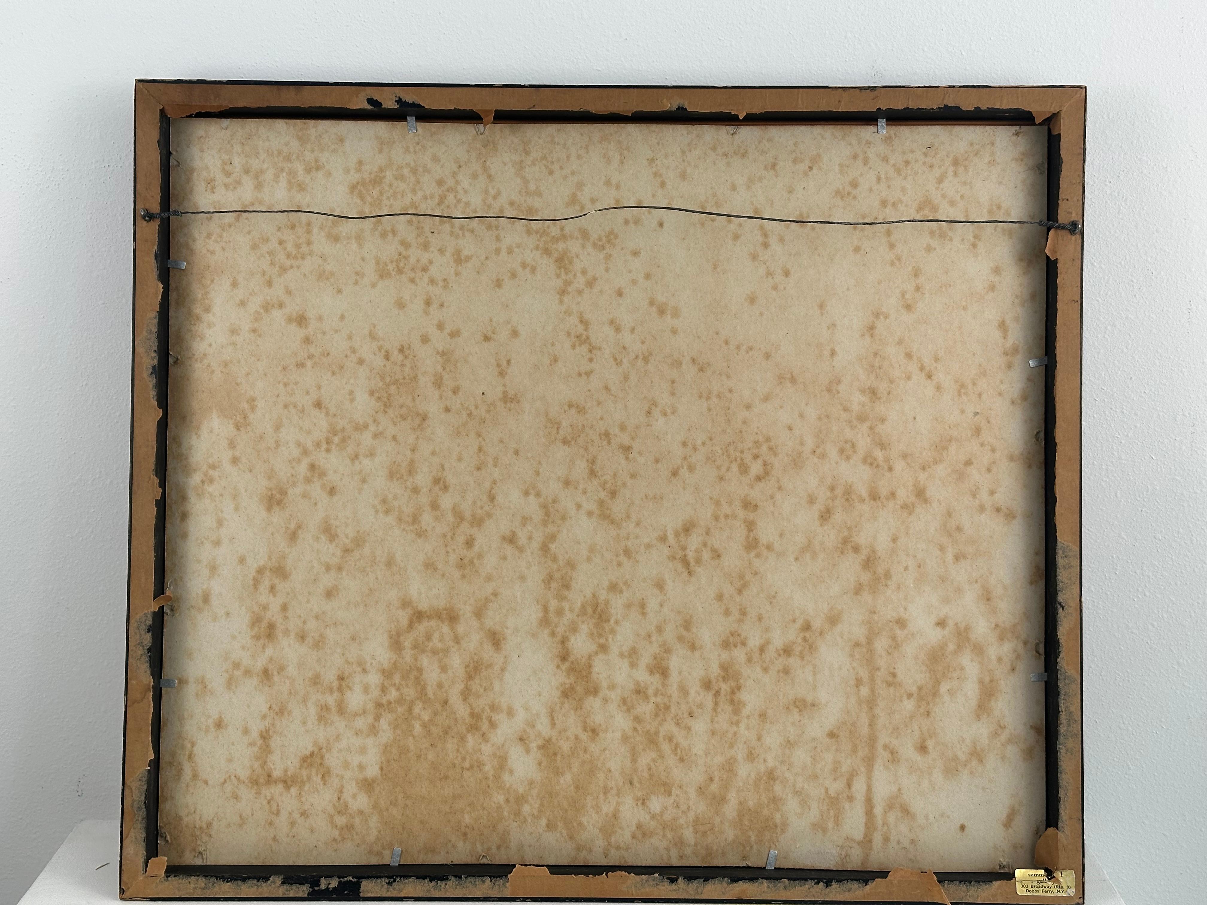 Abstrakt-expressionistische industrielle Flusslandschaft (kubanisch-amerikanischer Künstler) im Angebot 5