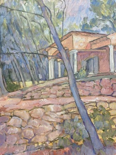 ROBERT BOUILLE (1926-2021) IMPRESSIONniste FRANÇAIS - MAS PROVENCAL EN LANDSCAPE